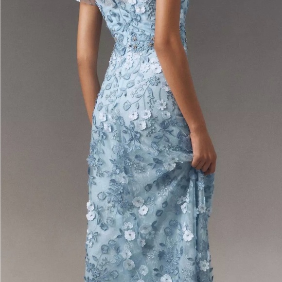 New Women’s  Mac Duggal Formal Mother of the Bride Appliqué Maxi Dress~ size 14 - Picture 2 of 5